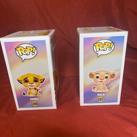 The lion king funko pop set (simba and nala) numbers 496 and 497 - Picture 4 of 6